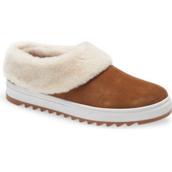 NEW Blondo Suri Waterproof Slip-On Sneaker In Camel Suede Size 7.5 - Picture 1 of 9